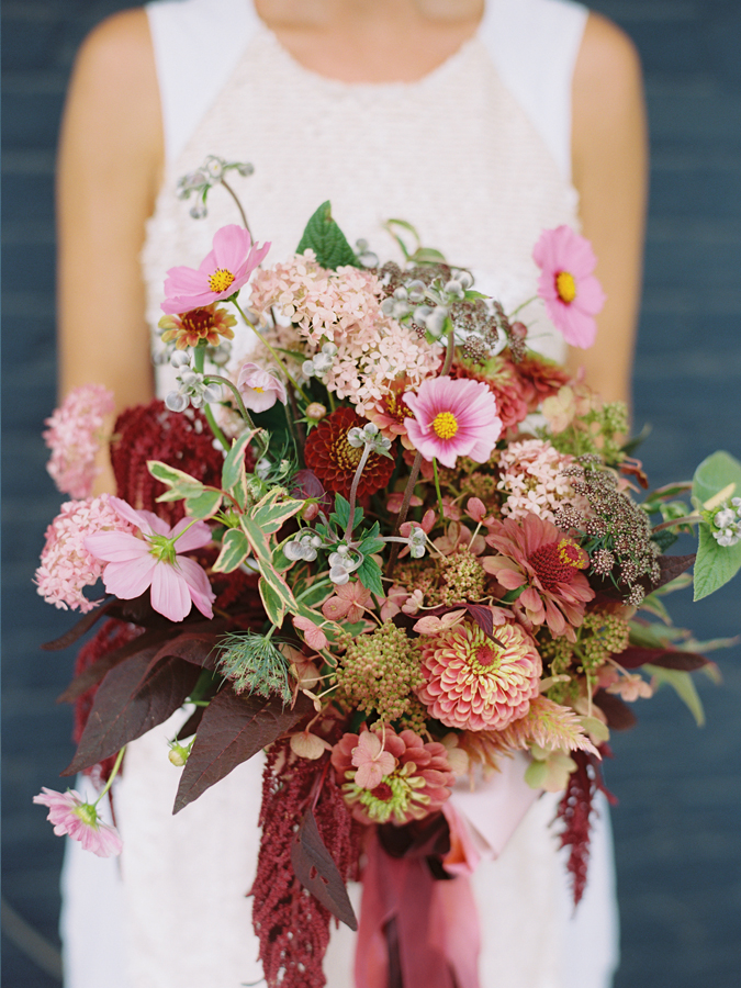 A colorful bridal bouquet from a member of the BB Expert Panel