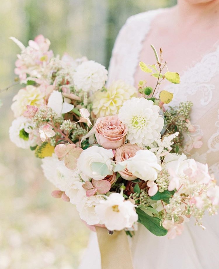 A bridal bouquet by Kelly Mendenhall