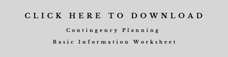 Contingency Plan Worksheet link